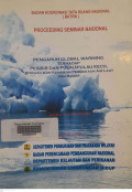 Prosiding Seminar Nasional: Pengaruh Global Warming Terhadap Pesisir dan Pulau-Pulau Kecil Ditinjau dari Kenaikan Permukaan Air Laut dan Banjir