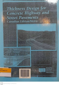 CPCA:  Thickness Design for Concrete Highway and Street Pavements