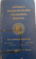 MS-14 Asphalt Mixed-in Place (Road-Mix) Manual