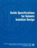 Guide Specifications for Seismic Isolation Design