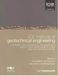 Image of Manual of Geotechnical Engineering Volume I Geotechnical Engineering Principles, Problematic Soils and Site Investigation