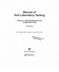 Image of Manual of Soil Laboratory Testing Volume 1: Soil Classification and Compaction Tests
