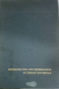 Image of Deterioration and Preservation Of Library Materials