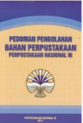 Pedoman Pengolahan Bahan Perpustakaan Perpustakaan Nasional RI