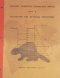 Canadian Foundation Engineering Manual: Part 4, Excavation and Retaining Structures