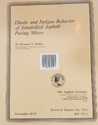 Image of Elastic and Fatigue Behavior of Emulsified Asphalt Paving Mixes