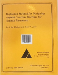 Image of Deflection Method for Designing Asphalt Concrete Overlays for Asphalt Pavements