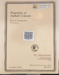 Properties Of Asphalt Cement