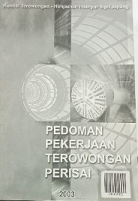 Image of Pedoman  Pekerjaan Terowongan Perisai