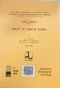 Image of Quality Of Asbuton Bitumen