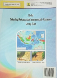 Image of Teknologi Rekayasa dan implementasi-Manajemen Lereng Jalan