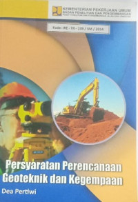 Image of Persyaratan Perencanaan Geoteknik dan Kegempaan