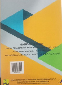 Image of Kajian Pelaksanaan konstruksi Terowongan Jalan Pada Media Campuran Tanah-Batuan: Penggalian dan Sistem Perkuatan