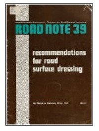 Image of Recommendations for Road Surface Dressing