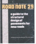 A Guide to The Structural Design of Pavements for New Roads