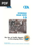 The Use of Traffic Signals in Developing Cities