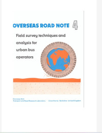 Image of Field Survey Techniques and Analysis for Urban Bus Operators