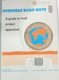 Image of A Guide to Road Project Appraisal