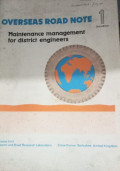 Maintenence Management for District Engineers