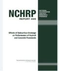 Effects of Subsurface Drainage on Performance of Asphalt and Concrete Pavements