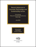 Recent Advances in Concrete Technology and Sustainability Issues: Proceedings Tenth ACI international Conference. Seville, Spain