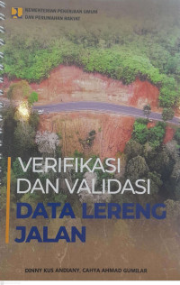 Verifikasi dan Validasi Data Lereng Jalan