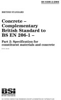 BS 8500-2:2006+A1:2012  Concrete - Complementary British Standard to BS EN 206-1, Part 2: Specification for Constituent Materials and Concrete