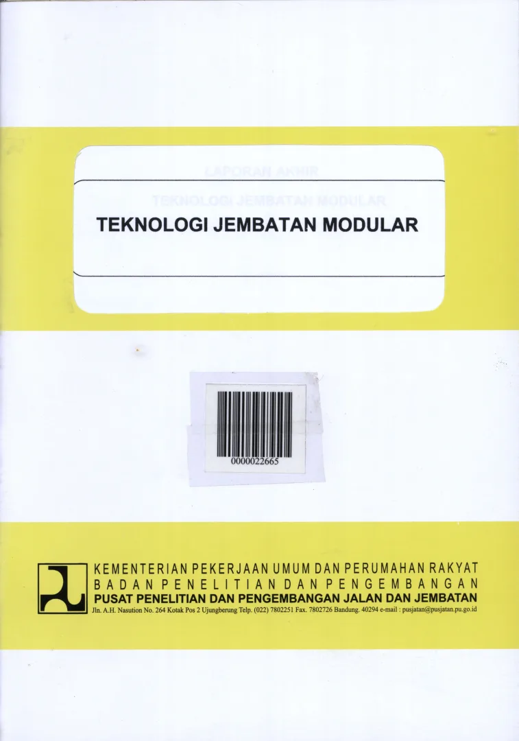 TEKNOLOGI JEMBATAN MODULAR 