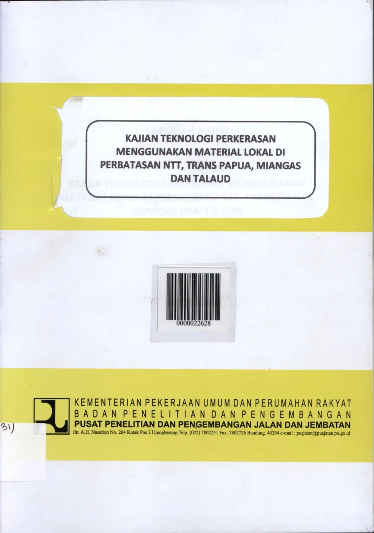CAMPURAN BERASPAL HANGAT UNTUK PERKERASAN JALAN 