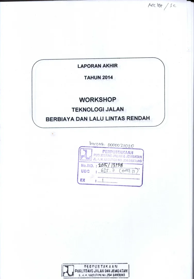 Pengembangan Sistem Manajemen Jembatan Terpadu 