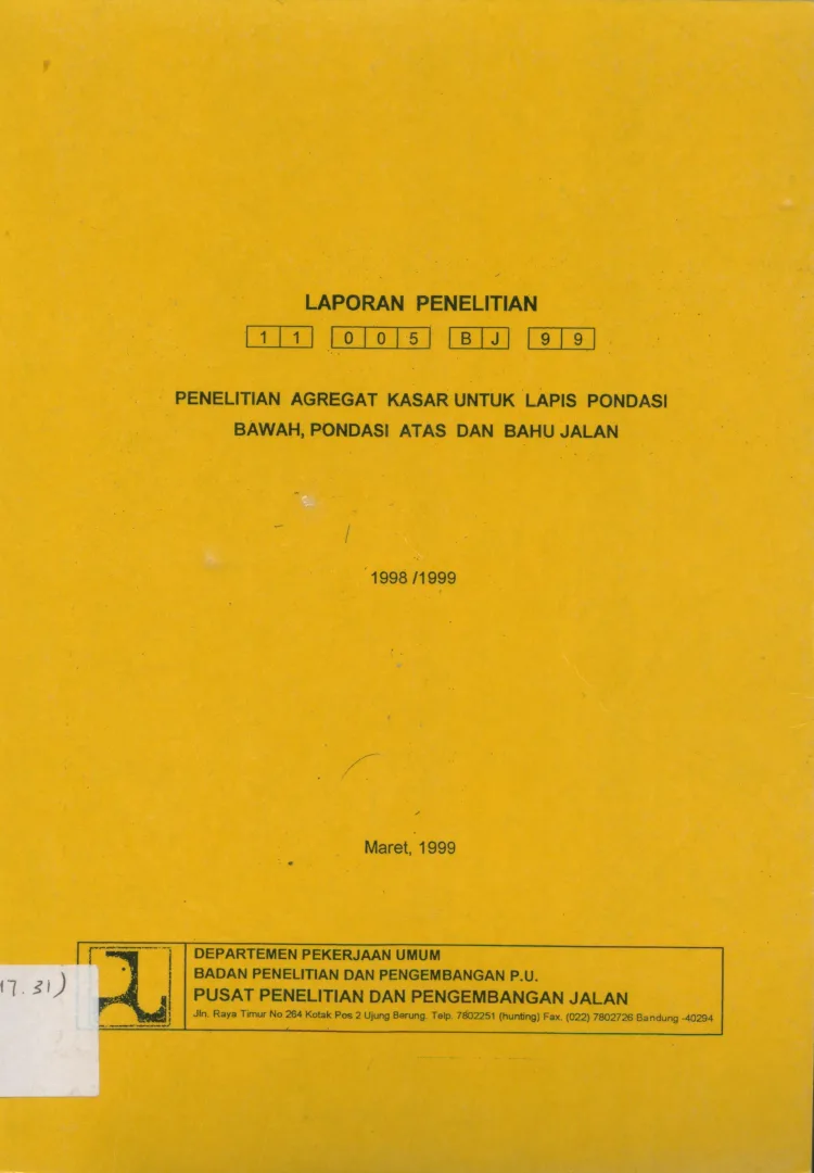 PENELITIAN KESELAMATAN JALAN RAYA (STUDI KONFLIK PERSIMPANGAN NAGREK)