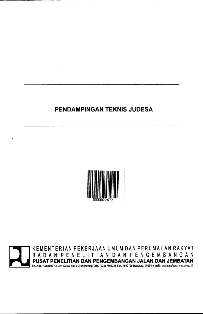 AUDIT TEKNIS KELAYAKAN JEMBATAN 