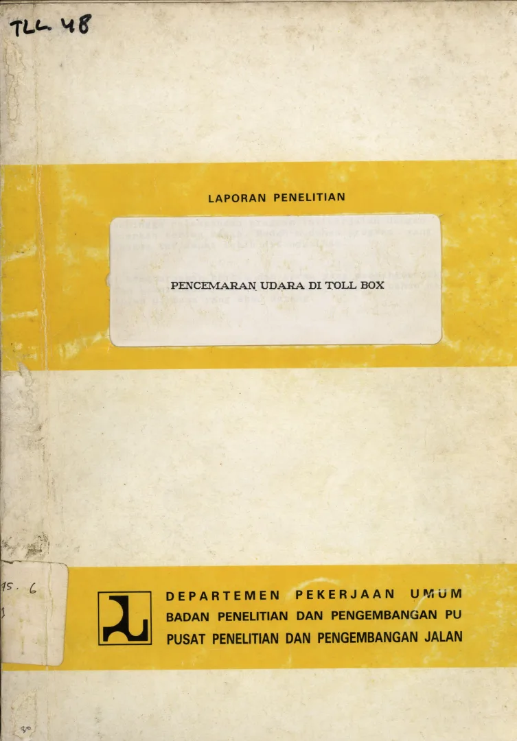 PENCEMARAN UDARA DI TOLL BOX 