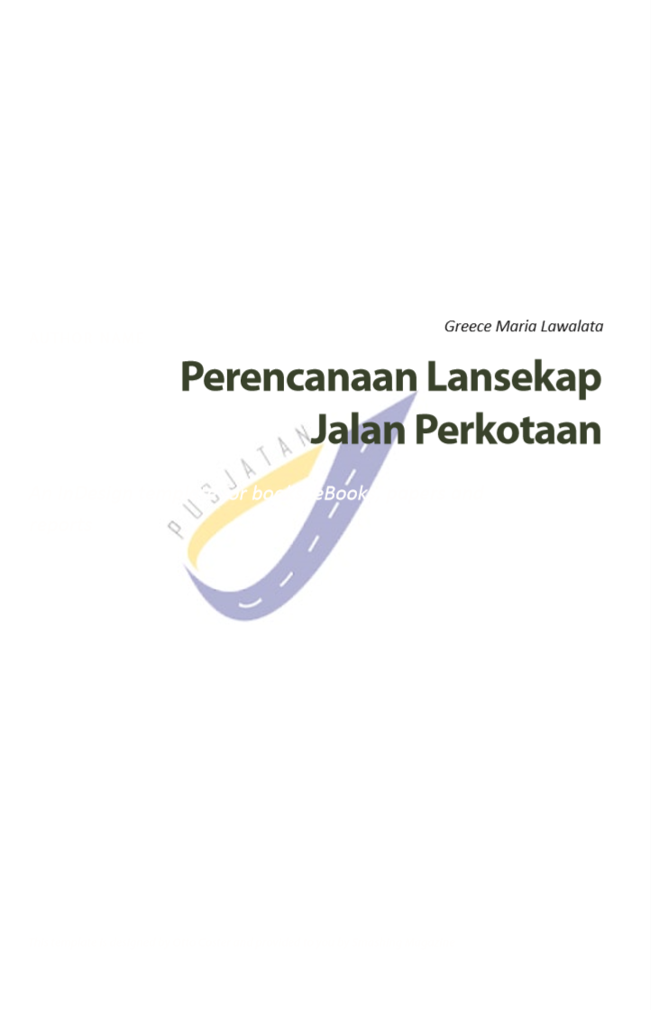 PERENCANAAN LANSEKAP JALAN PERKOTAAN 