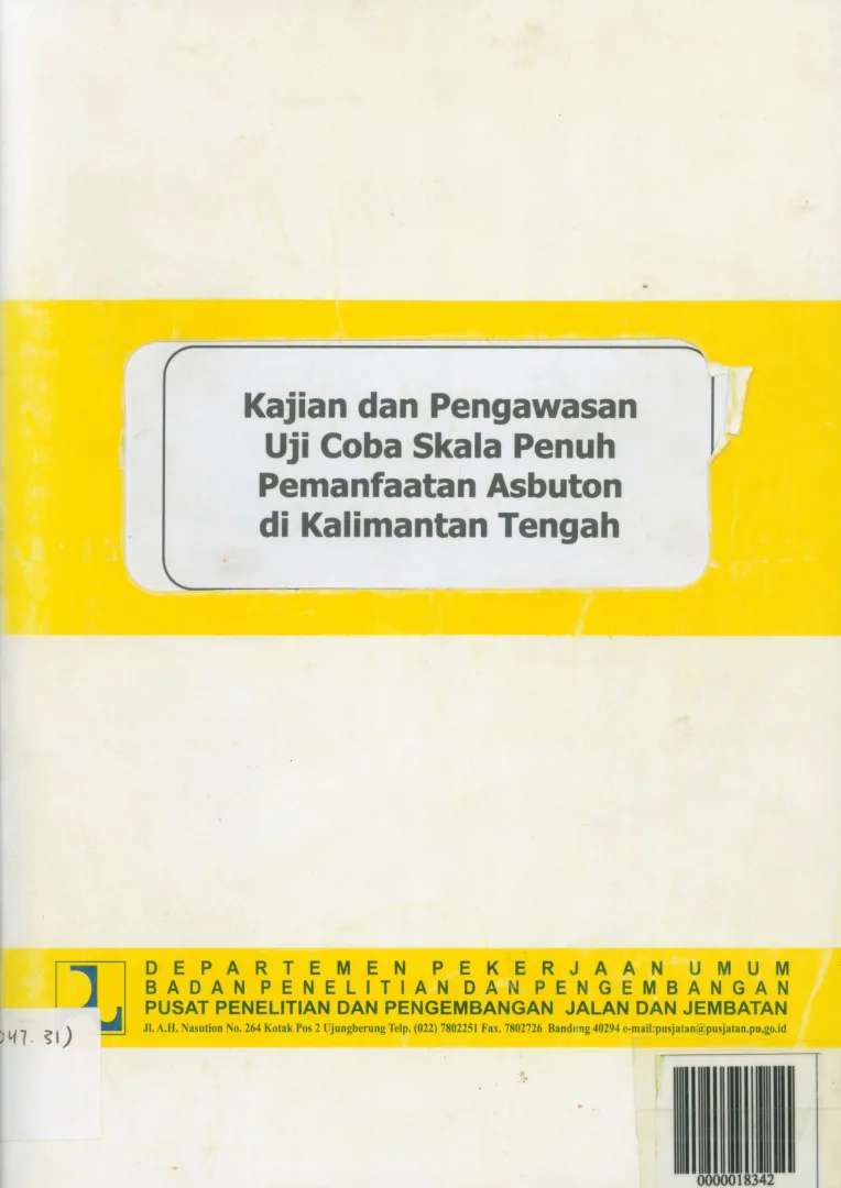 PENGENDALIAN MUTU ASPAL KILANG PERTAMINA UNIT III WONOKROMO