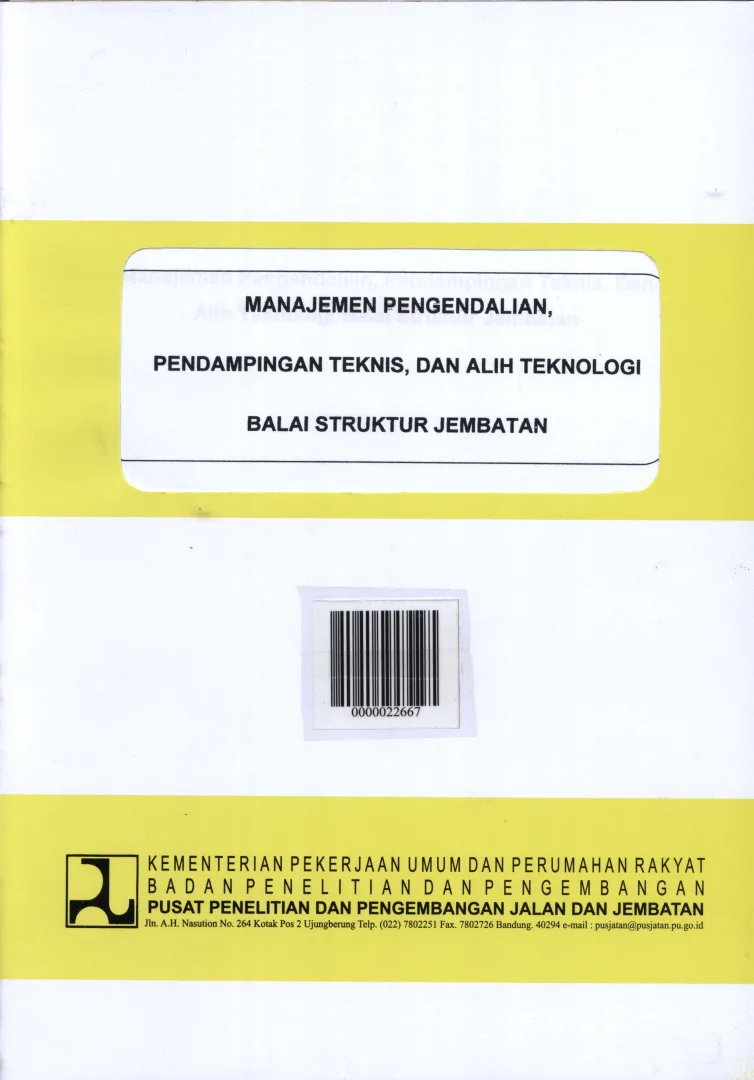 AUDIT TEKNIS KELAYAKAN JEMBATAN 