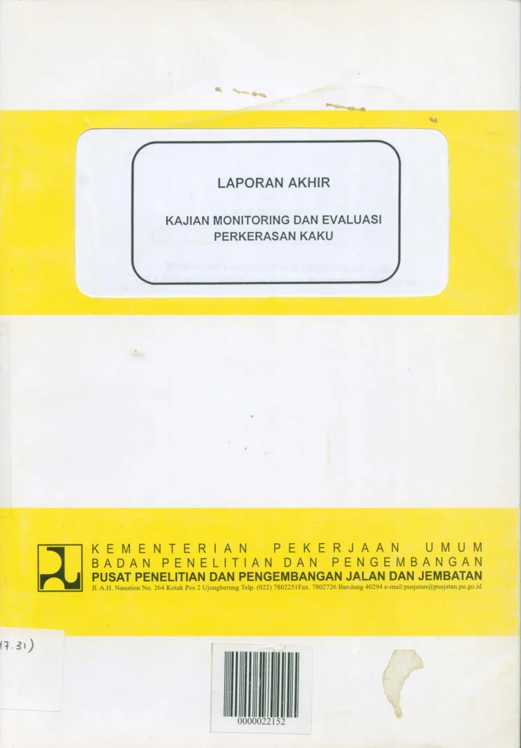 KAJIAN EKONOMI DAN VARIASI PERKERASAN JALAN LENTUR  (DAUR ULANG) 