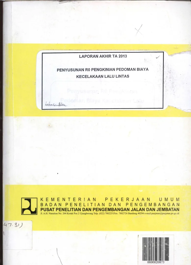 PENILAIAN RESIKO PEMBANGUNAN TEROWONGAN JALAN