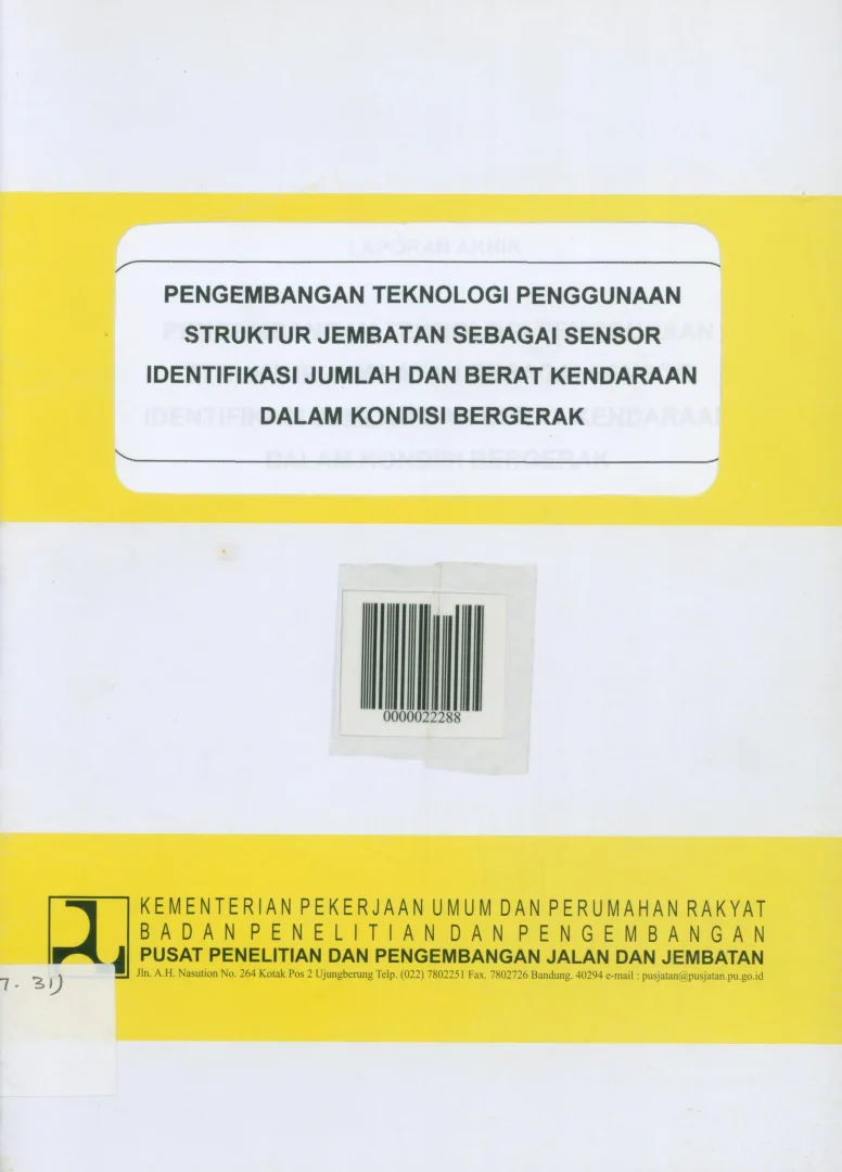 KONSEP MANUAL AUDIT TEKNIS JEMBATAN RANGKA BAJA 