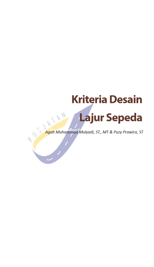 KRITERIA DESAIN LAJUR SEPEDA 