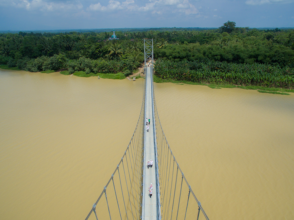 Jembatan Gantung Kolelet (120 meter), Kab. Lebak Banten