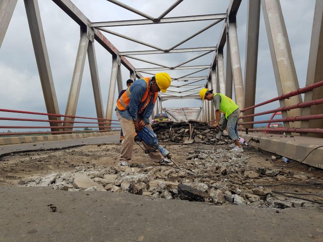 BBPJN V Palembang Sigap Tangani Kerusakan Jembatan Musi II