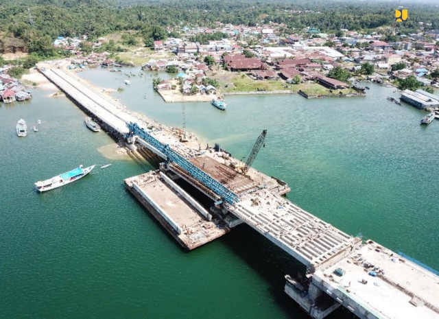 Progres Capai 92 %, Jembatan Teluk Kendari Segera Rampung Untuk Dukung Pemulihan Ekonomi Pasca Pandemi COVID-19