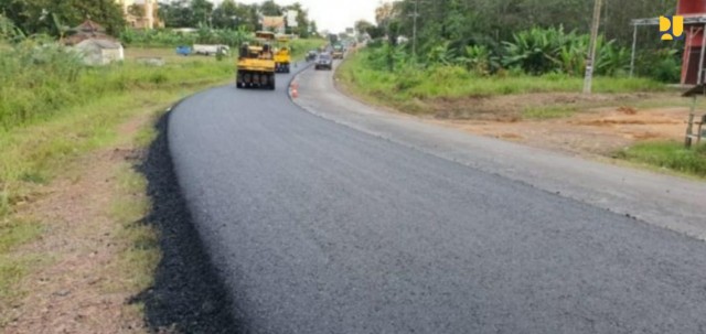 Didanai SBSN, Kementerian PUPR Terus Tingkatkan Kemantapan Jalan Lintas Timur  Sumatera Selatan