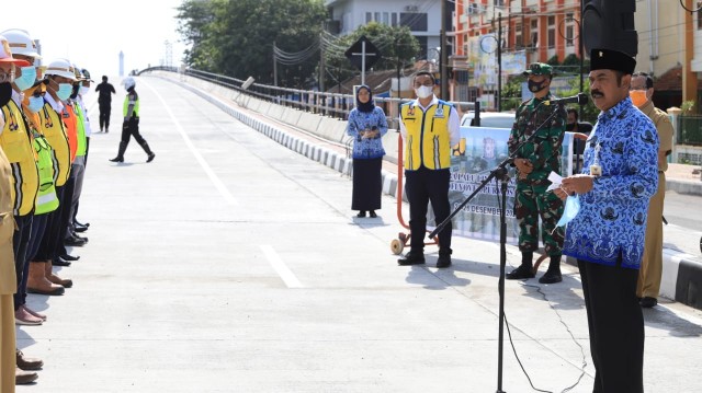 Fly Over Purwosari Terus Dilengkapi dan Dipercantik