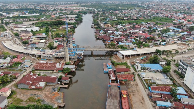 Progres Fisik Diatas 82 Persen, Jembatan Sei Alalak Ditargetkan Rampung Medio 2021