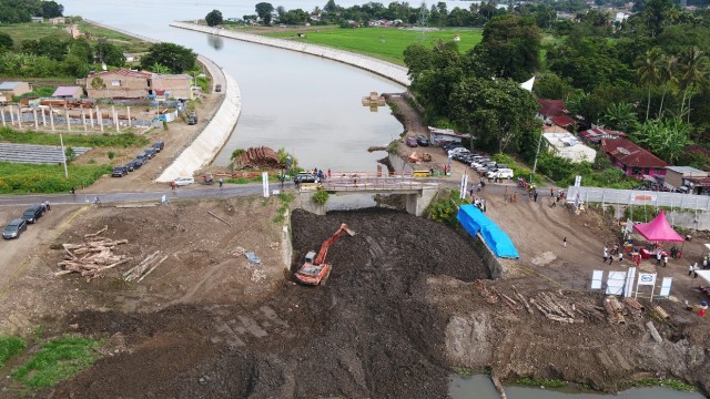 Konstruksi Penggantian Jembatan Aek Tano Ponggol Dimulai