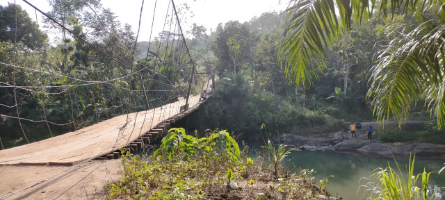 Tiga Buah Jembatan Gantung Pejalan Kaki Dibangun di Lampung Tahun Ini