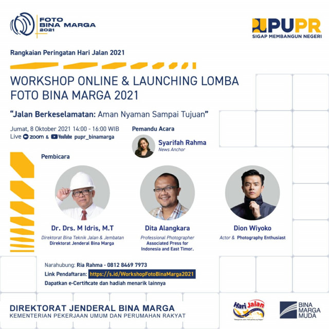 Songsong Hari Jalan, Ditjen Bina Marga PUPR Gelar Workshop dan Lomba Foto