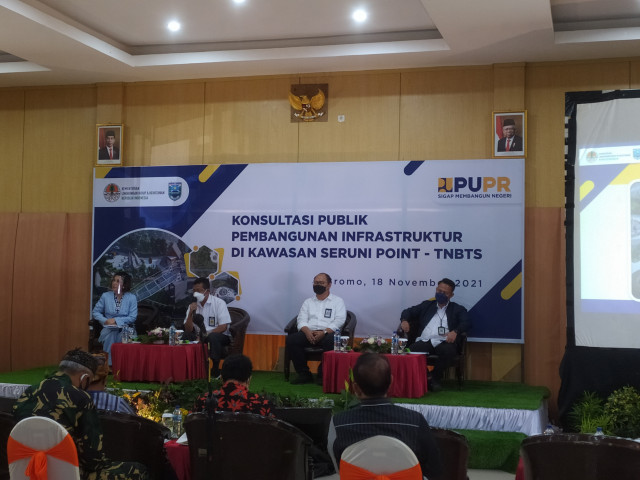 Konsultasi Publik Penataan Kawasan Seruni Point, Kementerian PUPR Matangkan Pembangunan Jembatan Gantung Kaca di KSPN Bromo-Tengger-Semeru